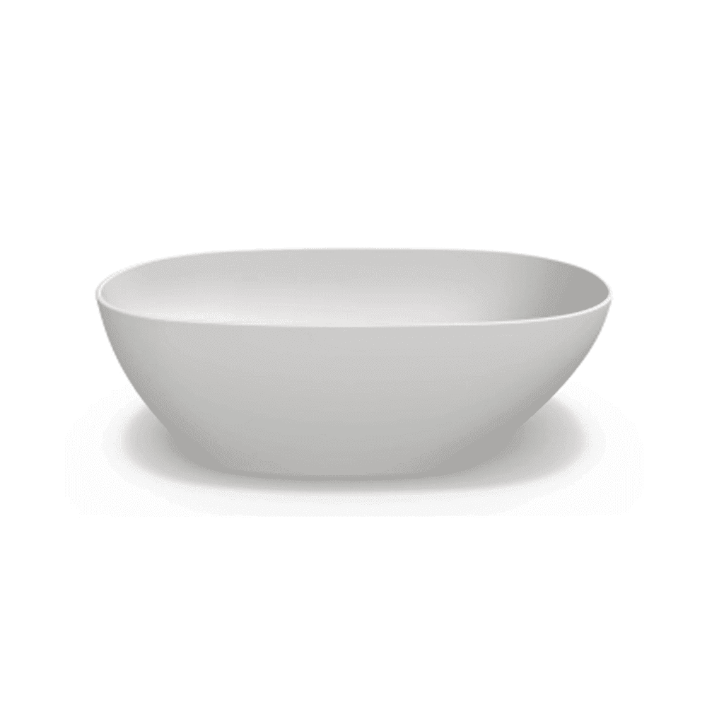 02-Solid Surface Freestanding Bath Matte White 1700mm